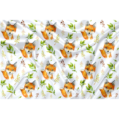 Printed Cuddle Minky Fox